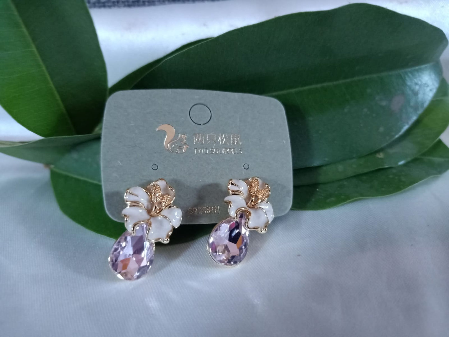 Romantic White Blossom Earrings