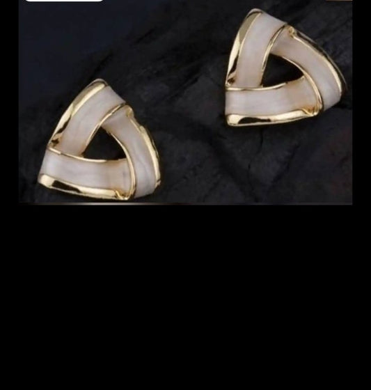 Triangle shape white studs