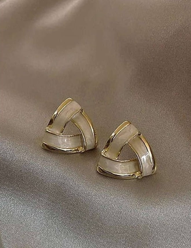 Triangle shape white studs