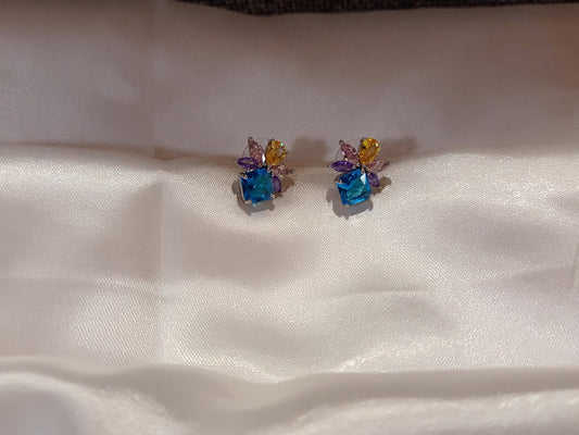 Aurora Crystal Bloom Earrings
