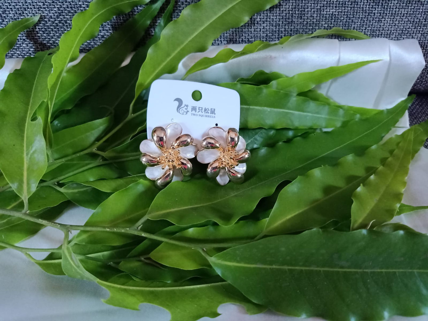 Elegant Floral Statement Earrings