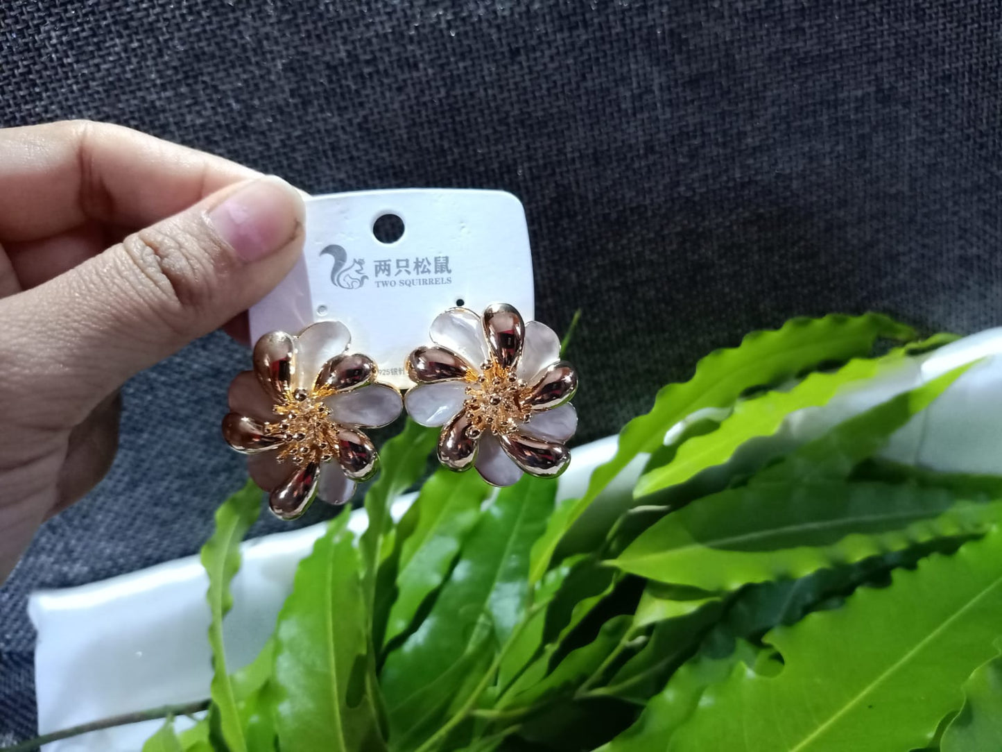 Elegant Floral Statement Earrings