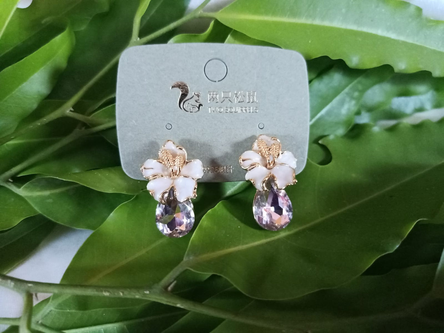 Romantic White Blossom Earrings
