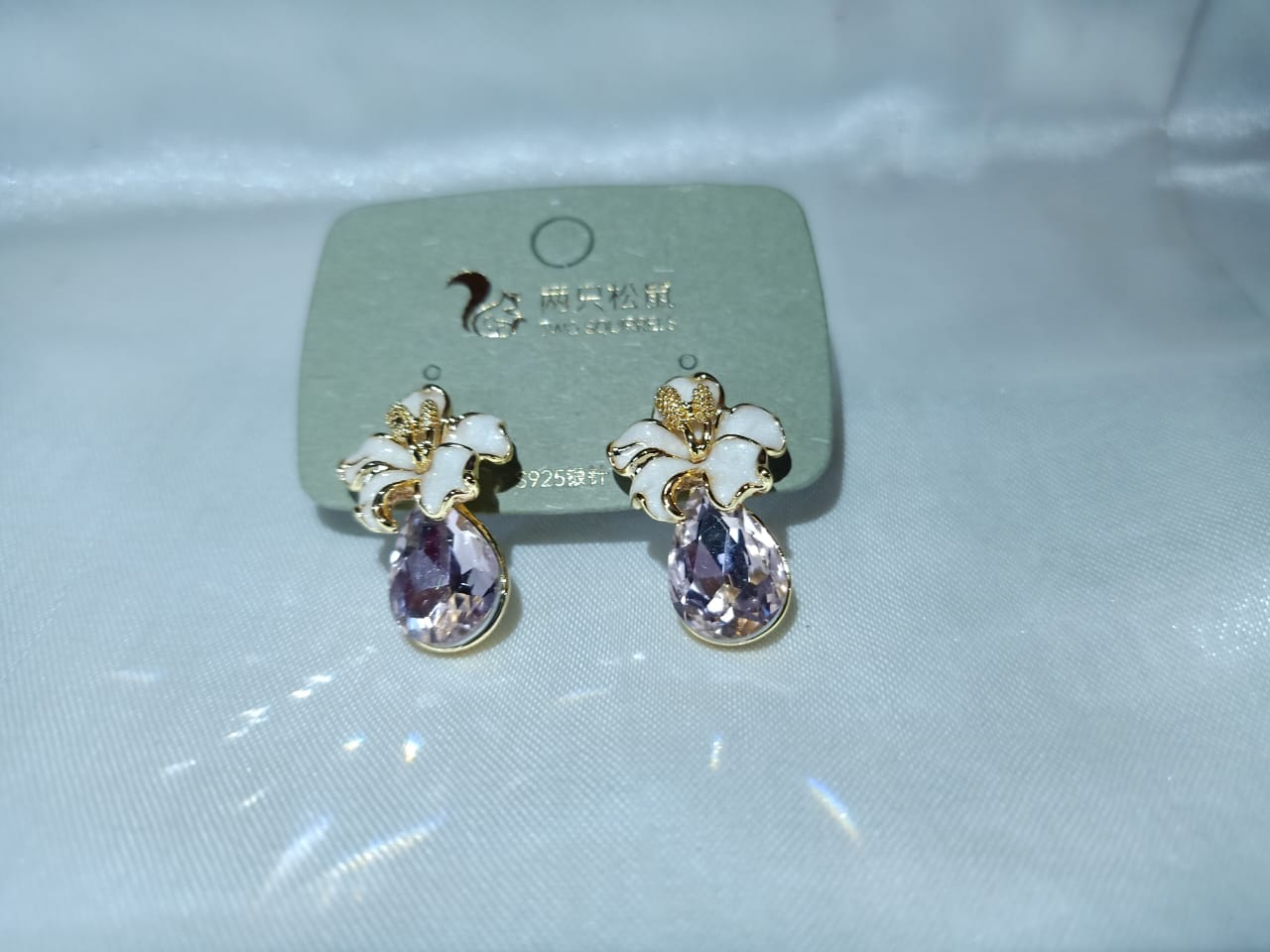 Romantic White Blossom Earrings