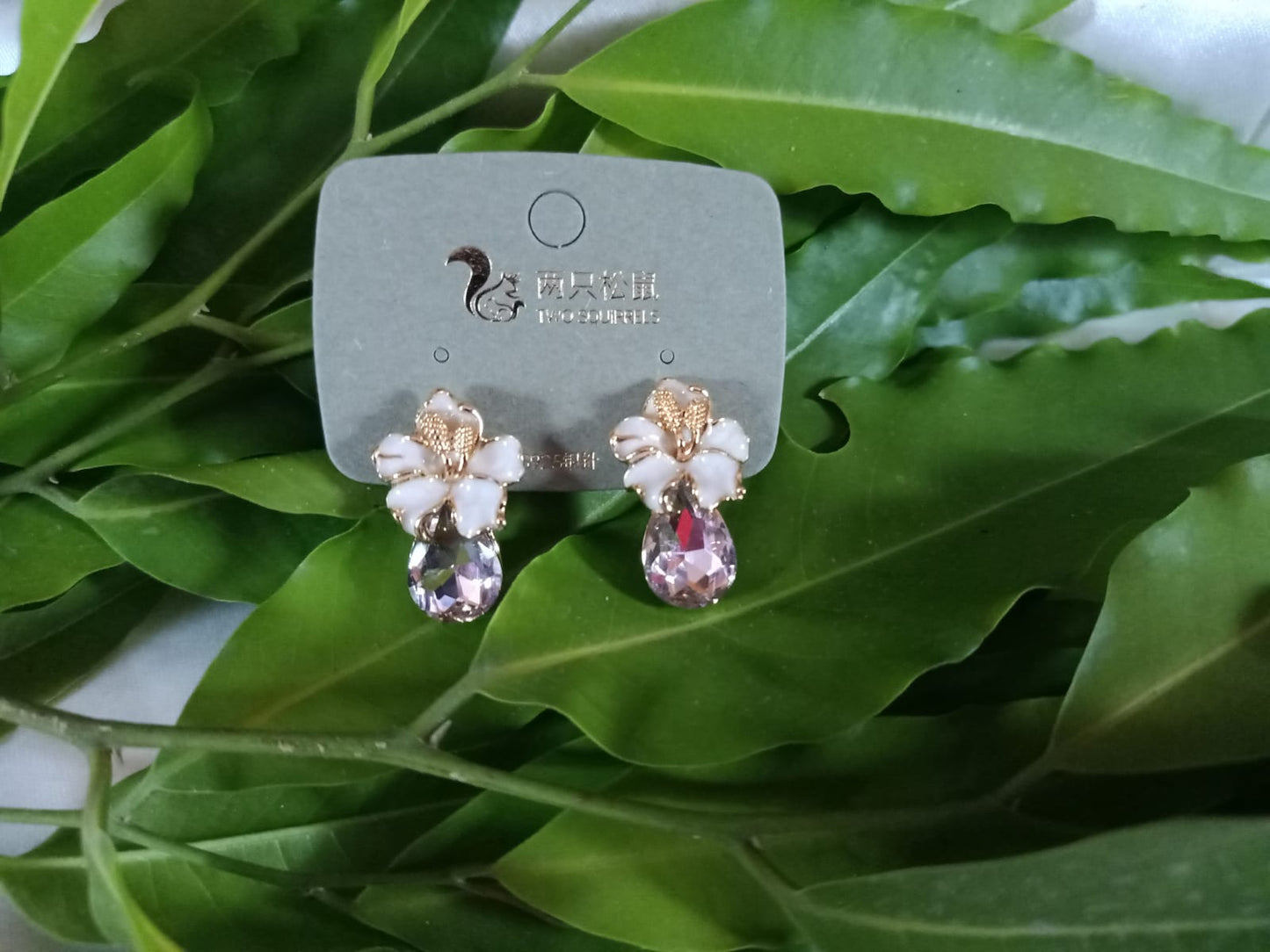 Romantic White Blossom Earrings
